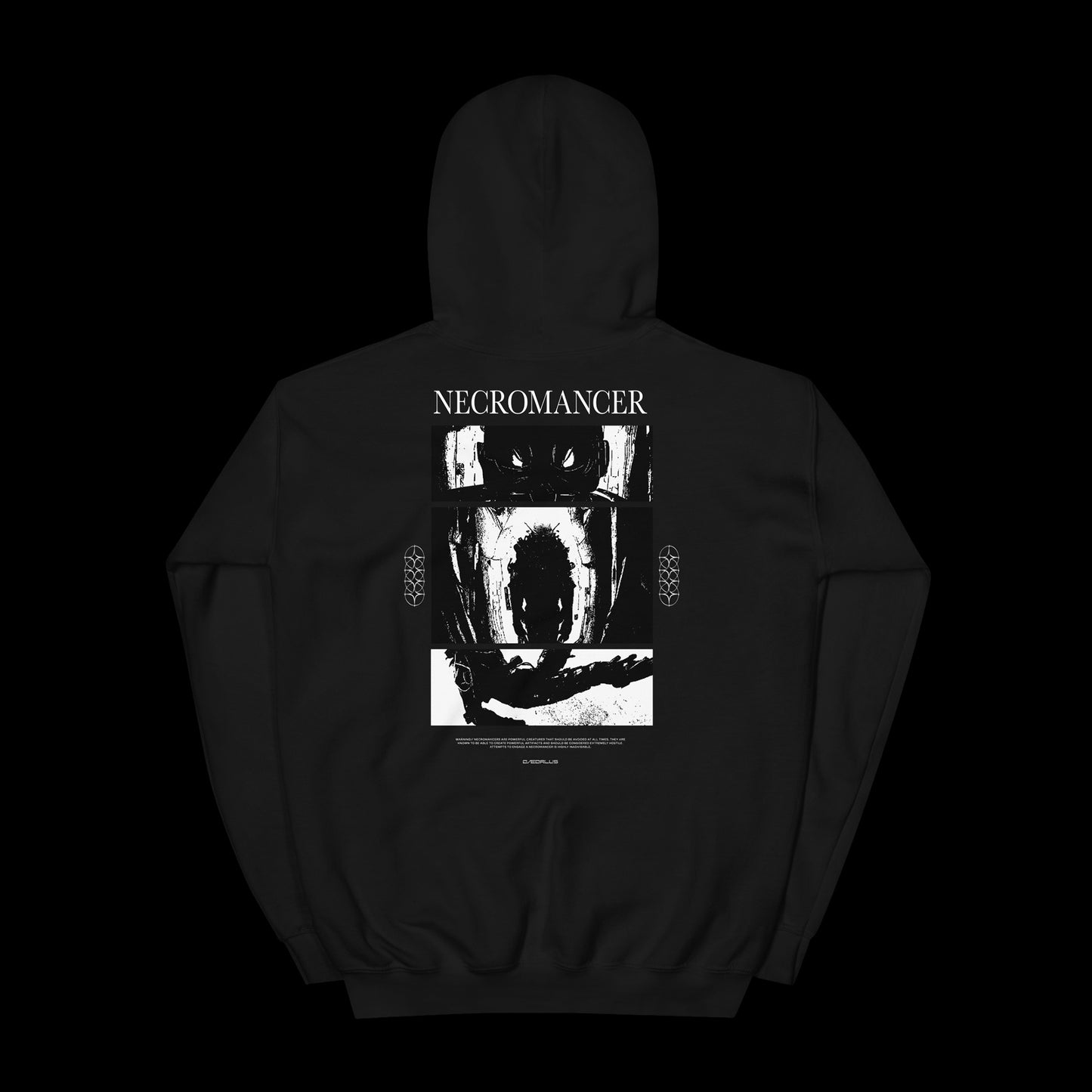 BLACK & CHROME NECROMANCER HOODIE